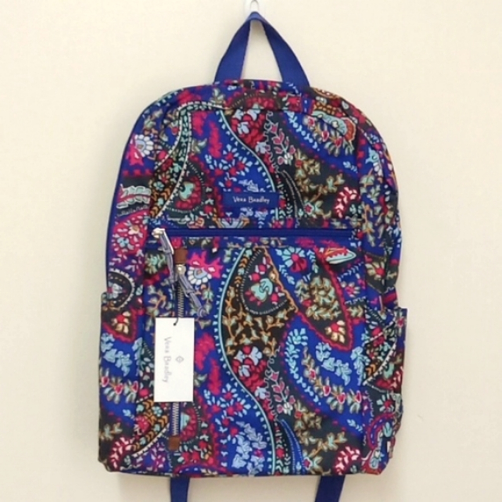 *Final Price* Vera Bradley Lighten Up Study Hall Backpack In Petite Paisley NWT